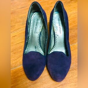 🧿SALE🧿 Cute pair of purple velvet chunky heels